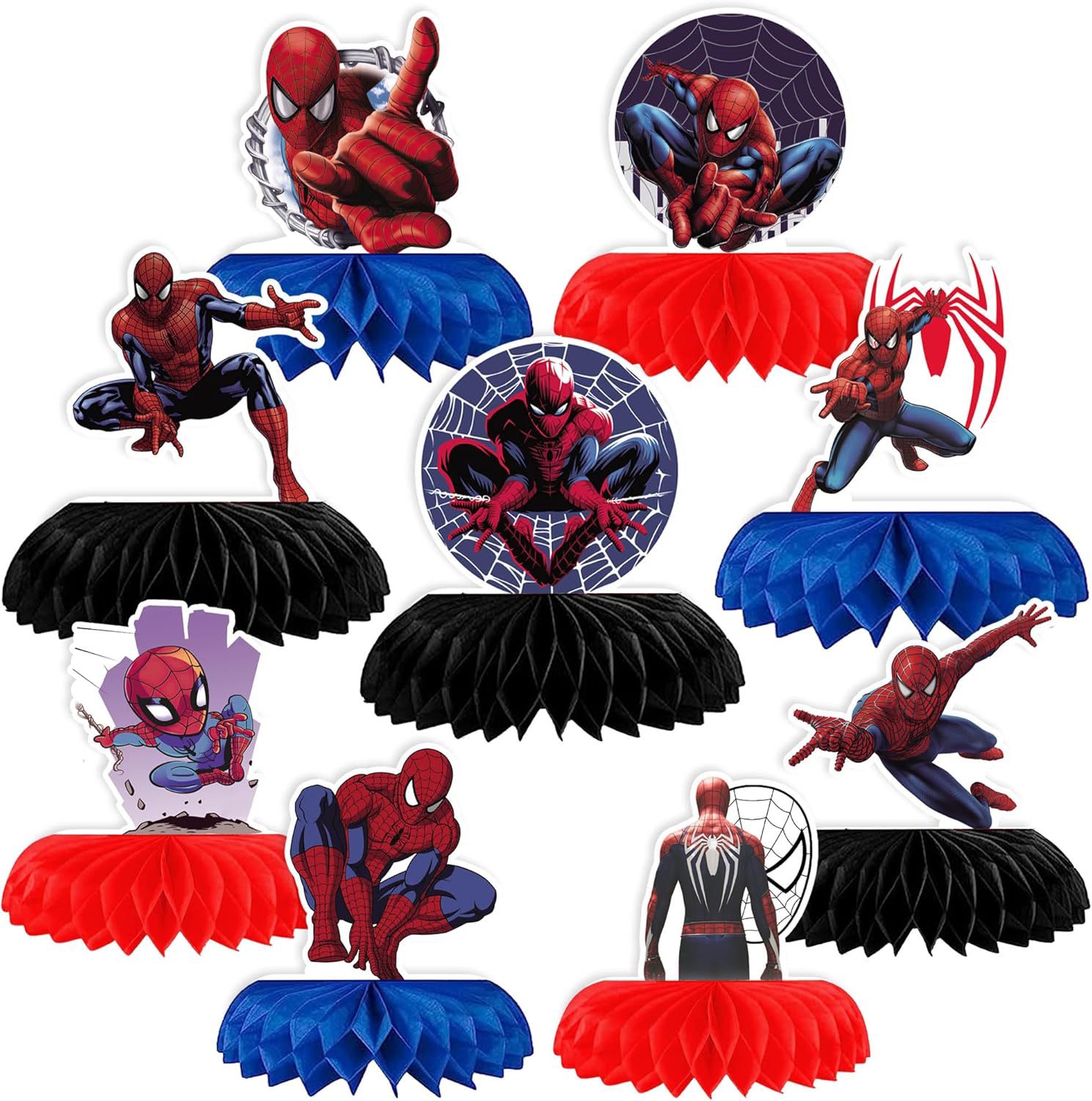 Home Improvement Furniture - Spider-Man party supplies superhero honeycomb birthday