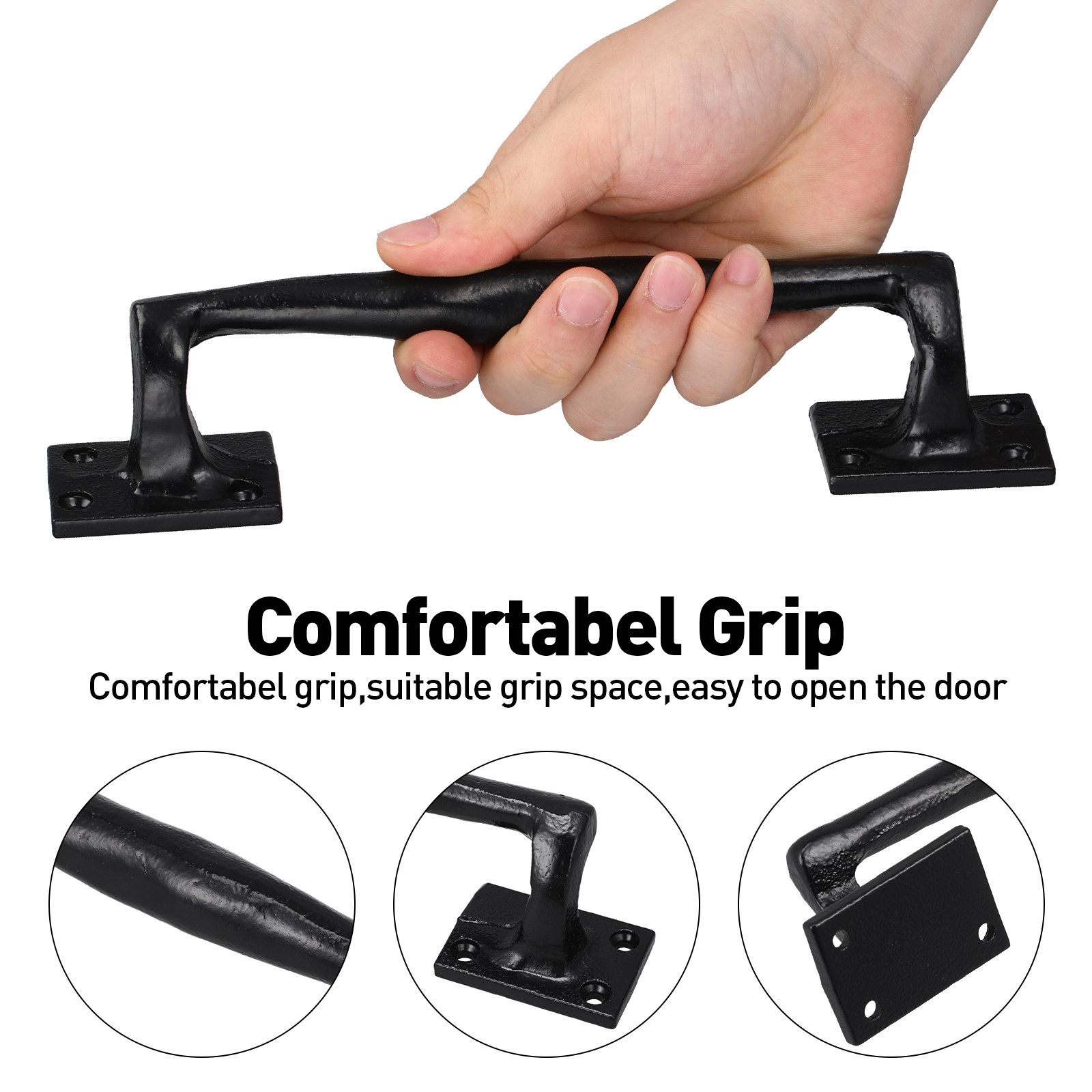 Vintage Cast Iron Door Handle  - Home Improvement Cast บทวิจารณ์และราคา