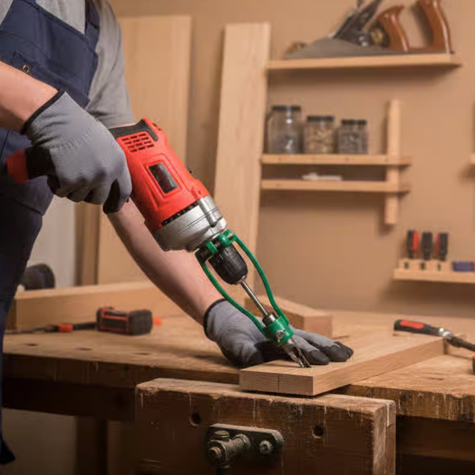Square Hole Drill Adapter All- - Home Improvement Cast บทวิจารณ์และราคา