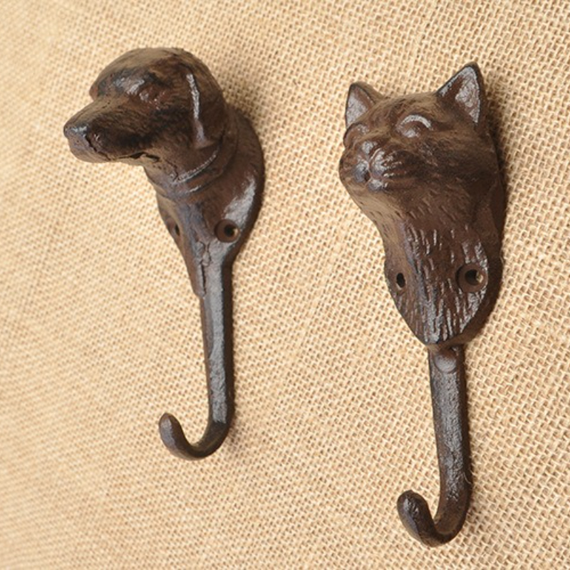 1pc Rustic Cast Iron Hook Dog/ - Home Improvement Cast บทวิจารณ์และราคา