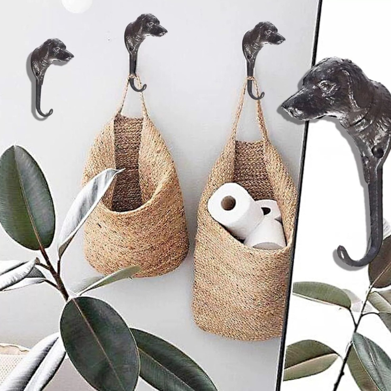 1pc Rustic Cast Iron Hook Dog/ - Home Improvement Cast บทวิจารณ์และราคา