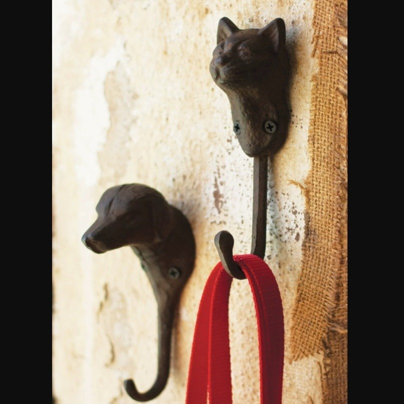 1pc Rustic Cast Iron Hook Dog/ - Home Improvement Cast บทวิจารณ์และราคา