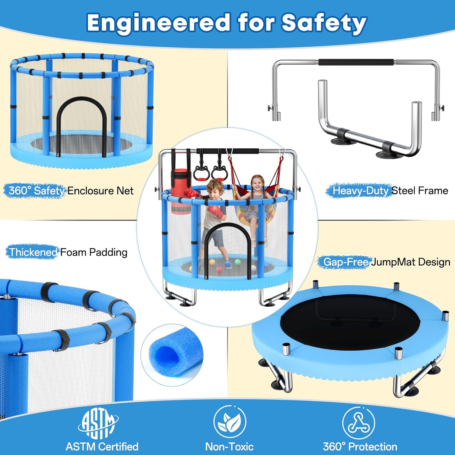 Toddler Trampoline,Trampoline  - Home Improvement Furniture บทวิจารณ์และราคา