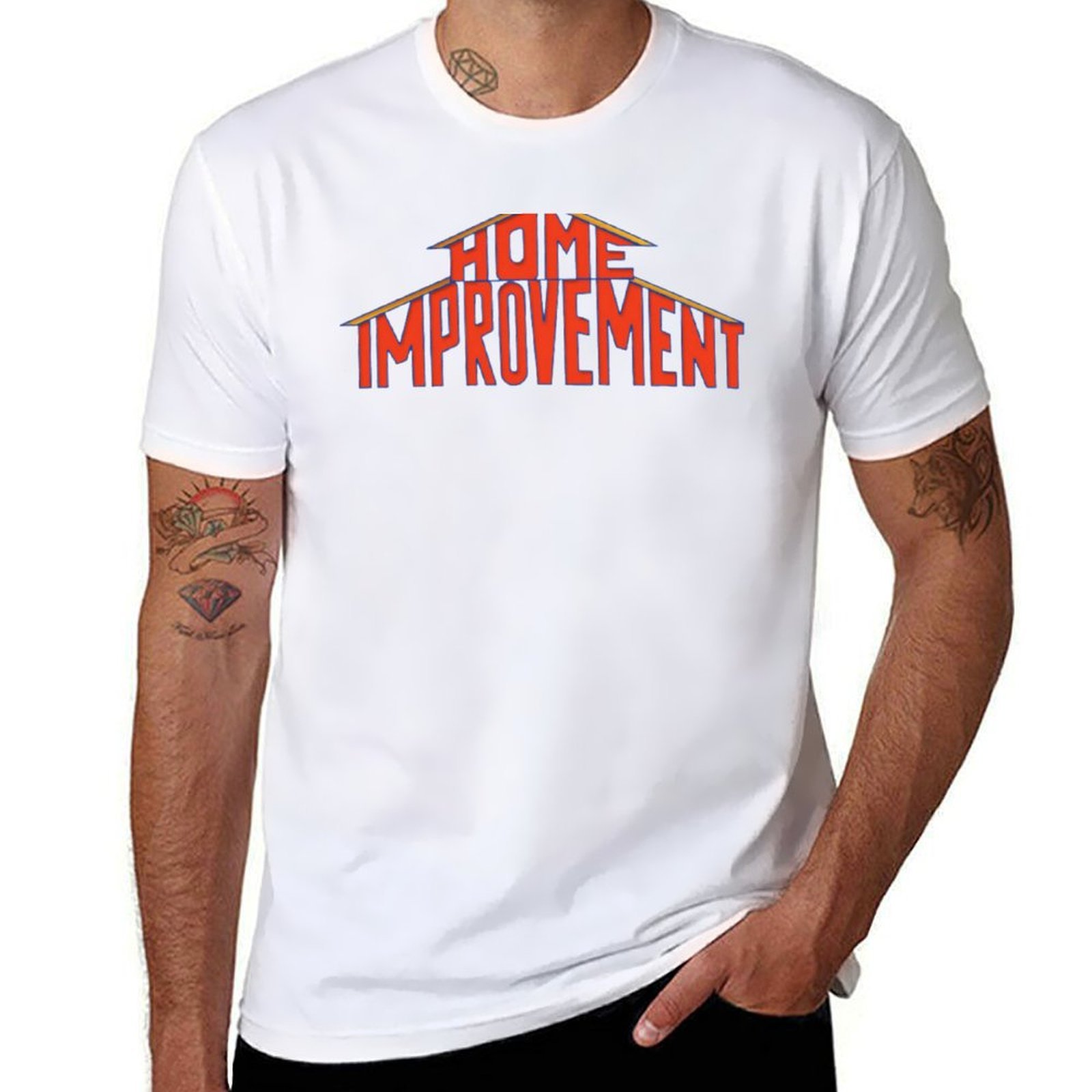 Home Improvement Logo 90s T-Sh - Home Improvement Logo Design บทวิจารณ์และราคา