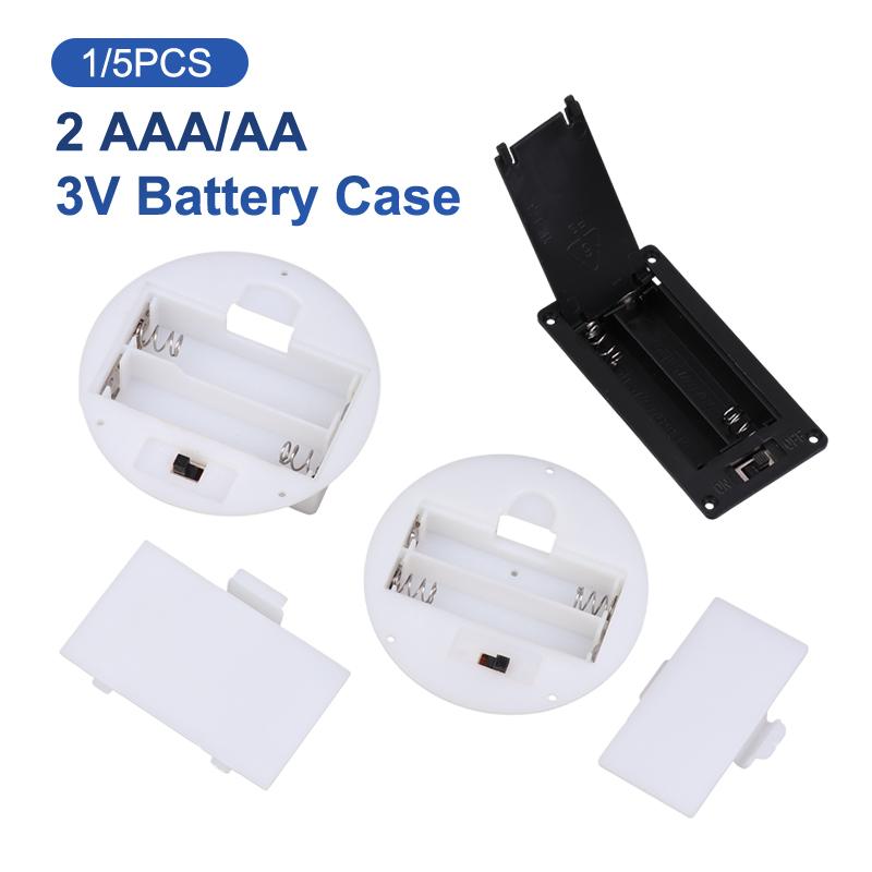 1/5Pcs 2 AAA/AA 3V Battery Cas - Electrical Outlet Cover บทวิจารณ์และราคา