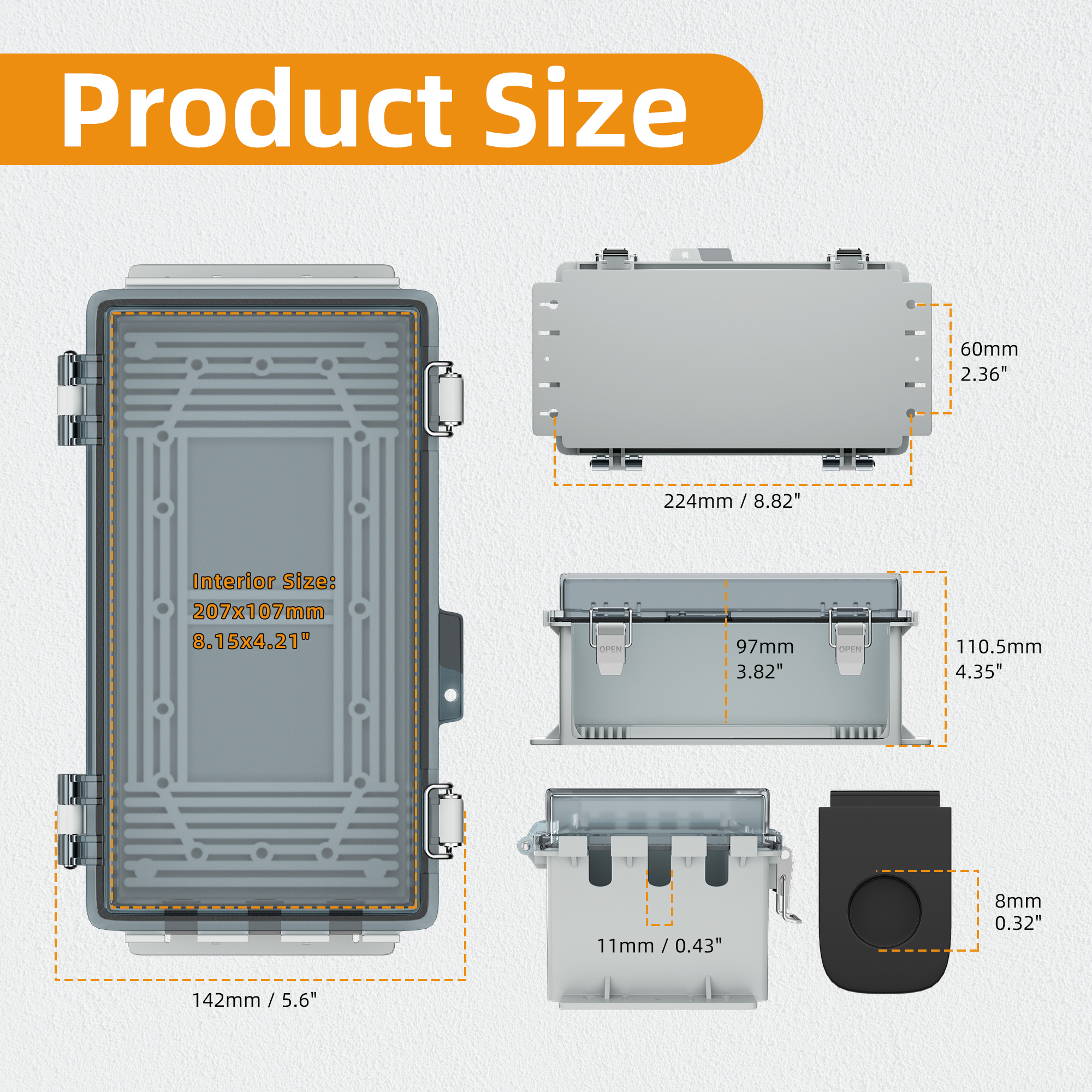 DaierTek 9x5x4.3“ Outdoor Exte - Electrical Outlet Cover บทวิจารณ์และราคา